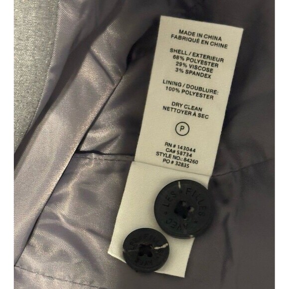 Anthropologie Avec Les Filles Sculpted Hourglass Blazer Sz Md Grey NWT - Picture 13 of 13